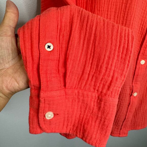 J. Crew Garçon Classic Double-Gauze Button Down Long Sleeve Shirt Sz 14 New - Picture 4 of 9